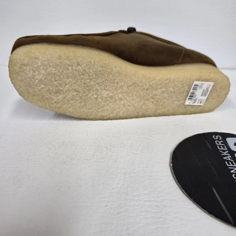 Clarks Wallabee Low Beeswax Brown Leather 61605012 Men's Size 7.5